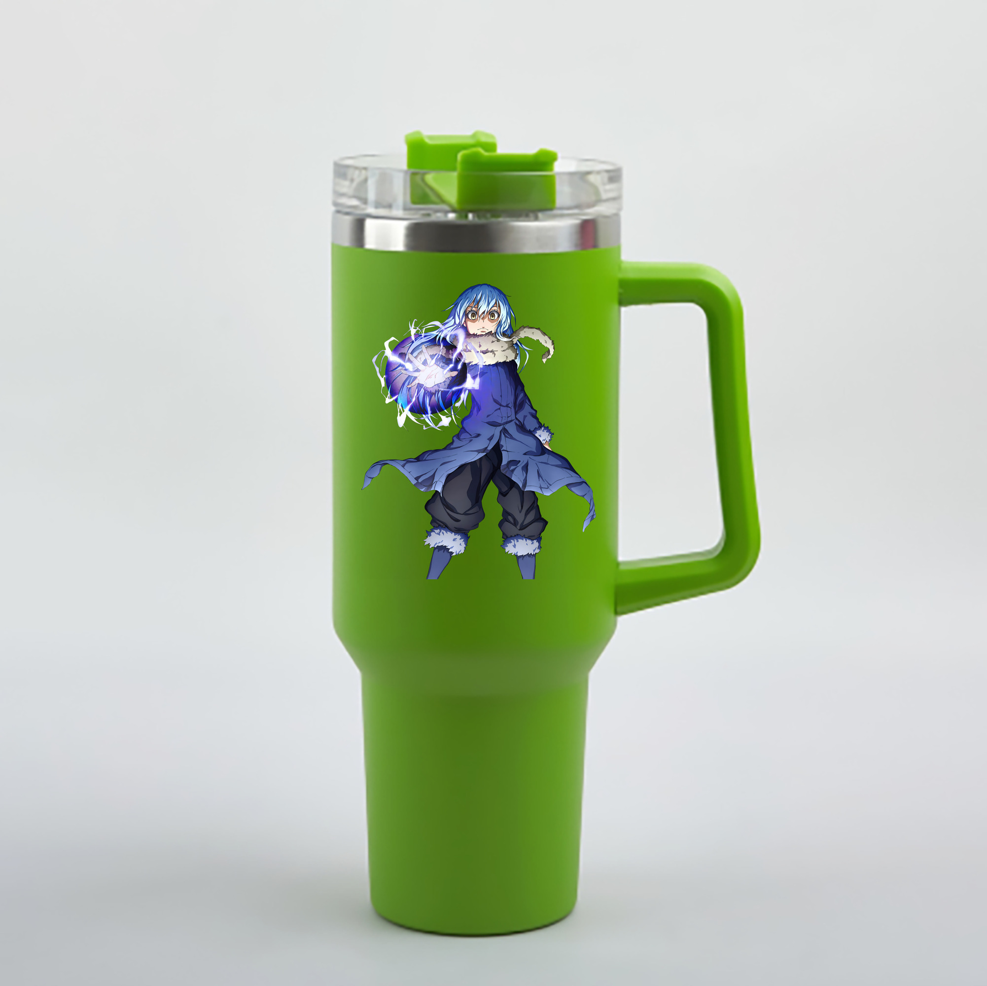 （画像用） 転スラ Regarding Reincarnated to Slime 1200mL車用タンブラー - クリスタルステッカー（プラスチックストロー付き）